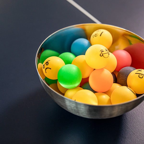 STIGA 1-Star Emoji Ping Pong Balls - 6pk Table Tennis Balls with Popular Emoji Designs - Perfect for Family Fun