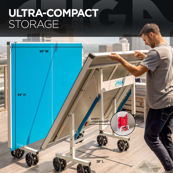 STIGA XTR Pro Outdoor Table Tennis Table – 90% Pre-Assembled, 15 Minute Assembly, Ultimate Outdoor All-Weather Performance